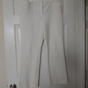 White Luxe Suiting Pants 12 Short